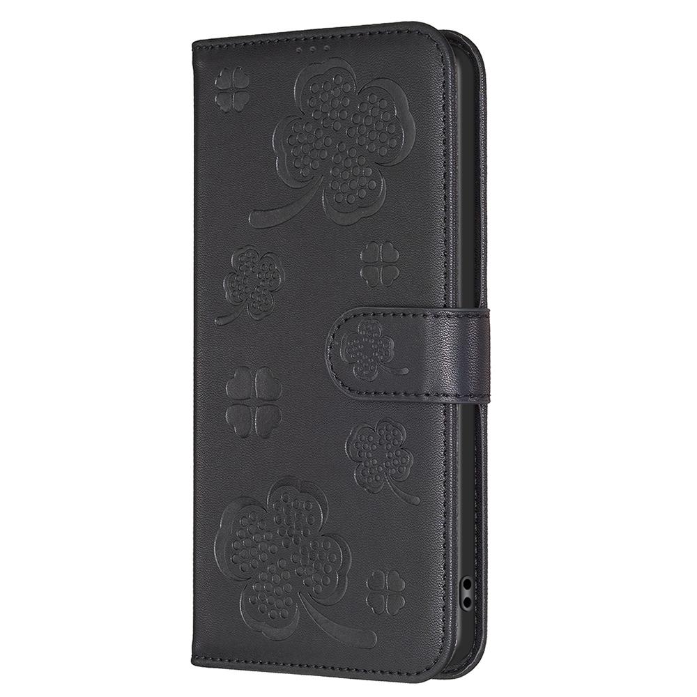 For Samsung Galaxy S25 Edge Case Clover Pattern Wallet Stand View Leather Phone Cover