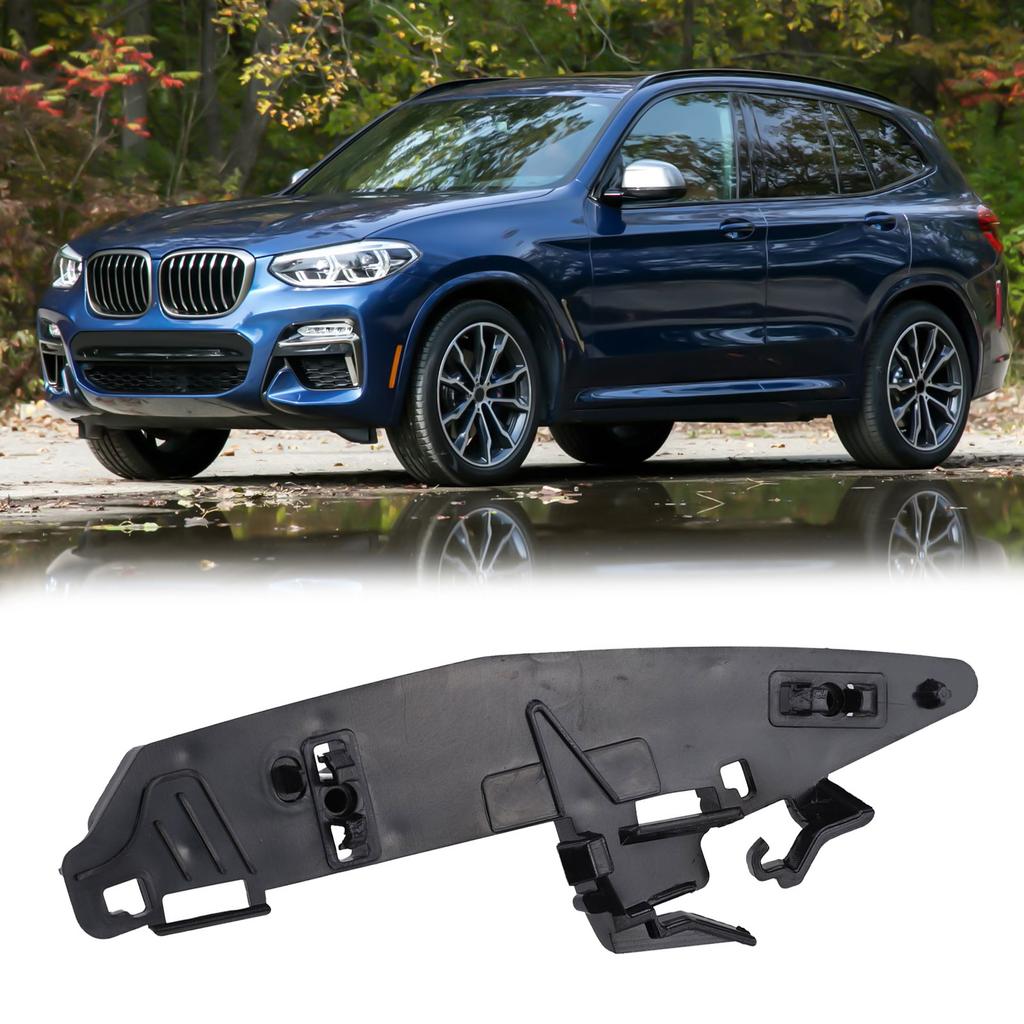 For BMW X3 For X4 Front Right Side Bumper Support Bracket 51117399982 Compatible with sDrive30i M40i and M/M Competition License Plate Covers Frames