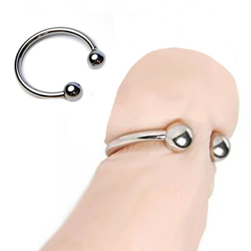 Stainless Steel Penis Ring Set – Foreskin Correction & Ejaculation Delay Cock Rings for Men (18+ Adult Bondage Toys)