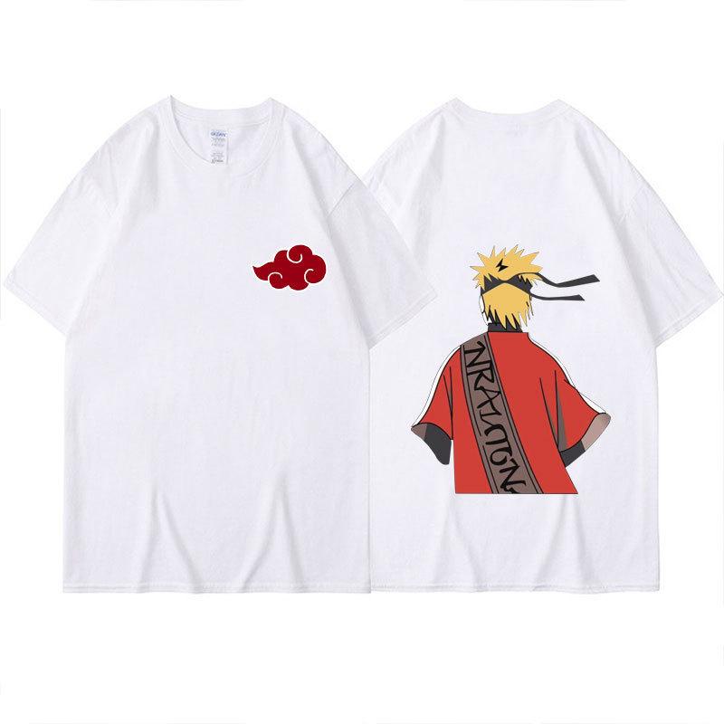 Japanese Anime Naruto T-shirt Men Kawaii Harajuku Manga Graphic Tops Tees Uchiha Itachi Sasuke Printed Summer Tshirts Unisex Casual Streetwear