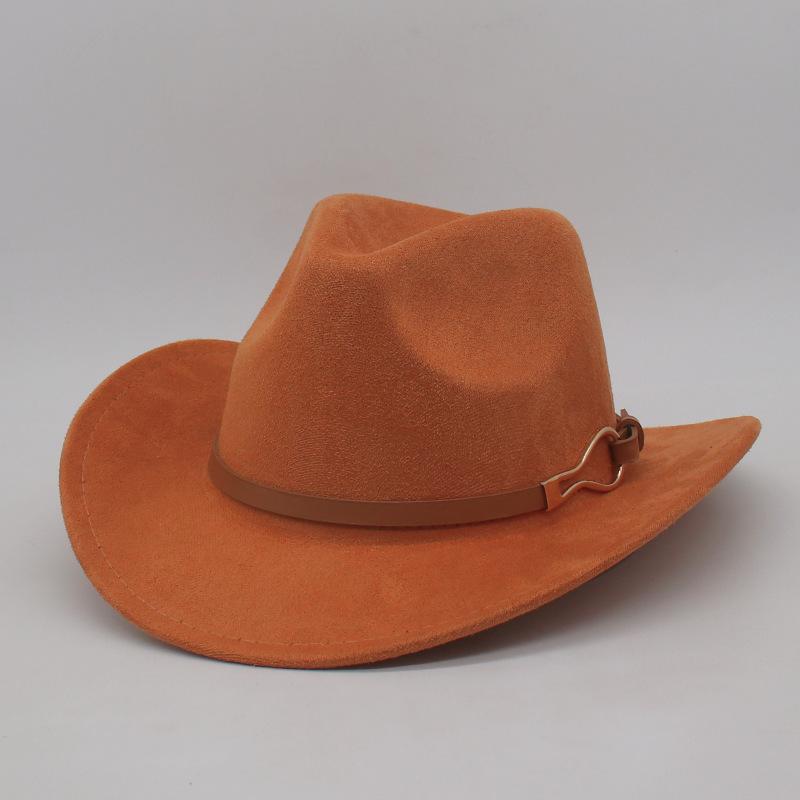 

Suede Hot Sale Cross-Border Wholesale Warped Edge Ethnic Style Top Hat Niche Ethnic Style Fashion High-End Hat One size fits all (56-60cm)