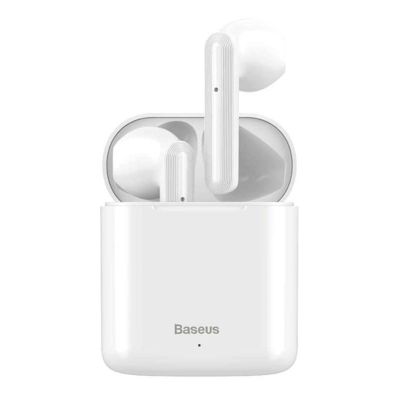 Baseus W09 TWS wireless earbuds with a microphone and a charging case