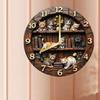 Entzückende katzenförmige Wanduhr im Retro-Design Präzises Quarzwerk Künstlerische Regal-Uhr Perfekt für das Schlafzimmer