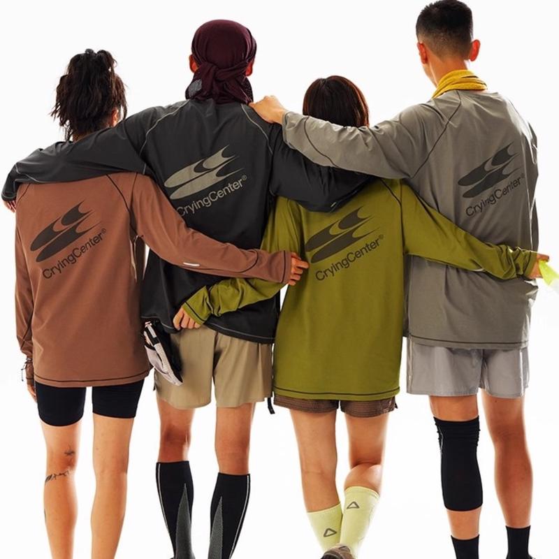 CryingCenter Lightweight Moisture-Wicking Long-Sleeve Running Shirt M