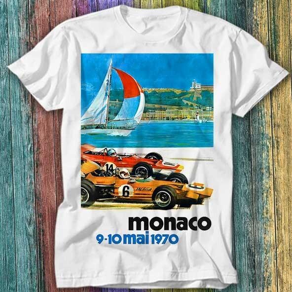 

Monaco 1970 Grand Prix Racing T Shirt Top Tee 445 4XL