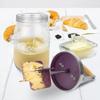 Domácí stloukač másla Ruční výrobník másla Mixér na potraviny Sklo + silikon 1000ml/1500ml Míchací nástroj Silikonová kolečka Kuchyňské pomůcky