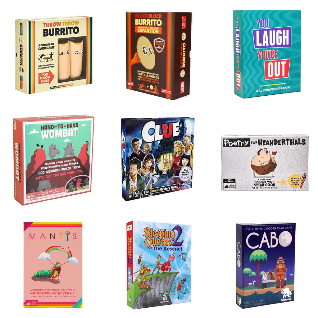 Throw Burrito Throw Card Board Games Family Entertainment Party Activity Item