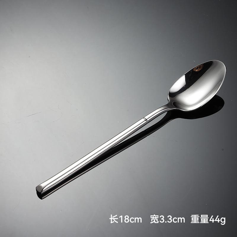 304 stainless steel knife, fork, spoon, western tableware, multi-specification knight mirror polished square handle, company gifts