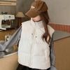 New Bread Puff Cotton Vest Women's Korean Version Stand-up Collar Small Coat Women's Versatile Warm Outer Jacket