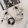 Yogodlns Premium Music Headphone Bag Charms Unisex Keychain Phone Strap Couple Gifts Backpack Pendant Accessory
