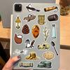50pcs Vintage Archaeological Tools Stickers DIY Scrapbooking Journal Collage Phone Guitar Skateboard Helmet Retro Decals