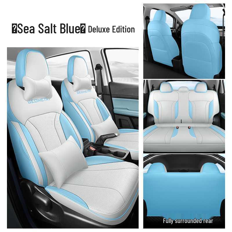 Geometry E Uniwersalne Skórzane Pokrowce na Fotele Samochodowe - Pełne Pokrycie, Na Wszystkie Pory Roku