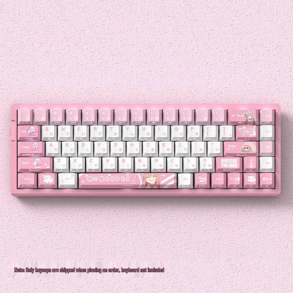 Bocchi-chan Translucent Side-printed Keycap for Most Mechanical Keyboards