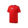 T-shirt à Manches Courtes et Col Rond avec Logo Sportif Décontracté pour Homme Hauts Rouge 579516-04
