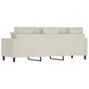 3 Seater Cream Sofa 180 Cm Velvet