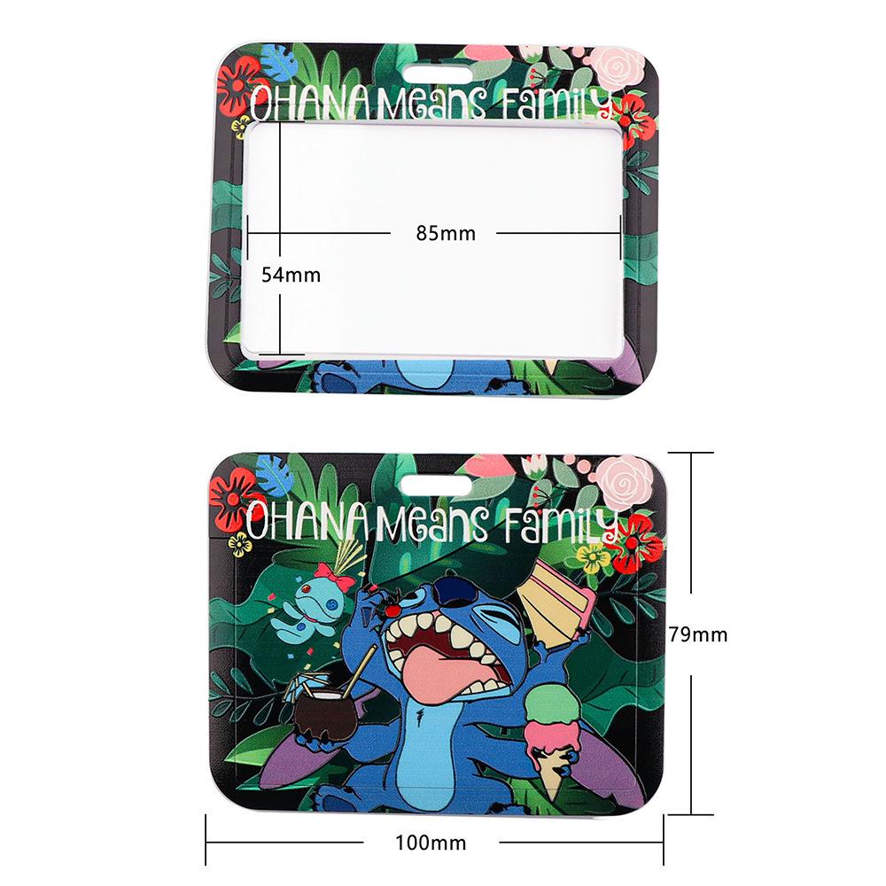 Cute Planet Plushie ID Card Holder with Slide Case & Lanyard for Phone and Access Cards