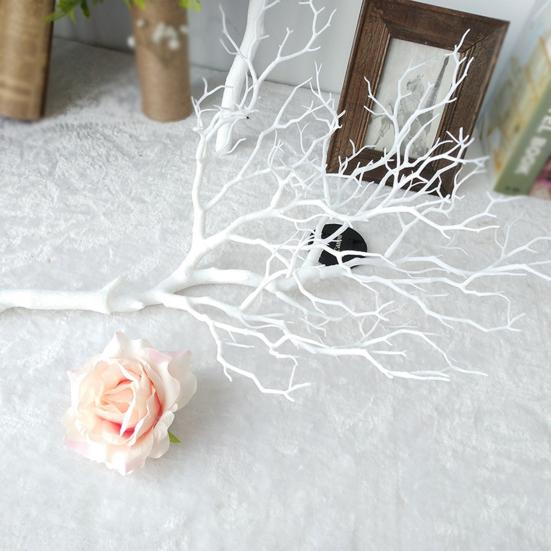 Künstlicher Korallenast 16,5" Simulation Meereskorallenast Falsche Aquarienverzierung für Fischtank Landschaft Hochzeit Heimdekoration