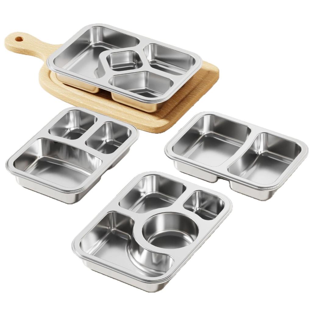 304 Stainless Steel Leak-Proof Microwave Safe Lunch Box for Students & Office Workers