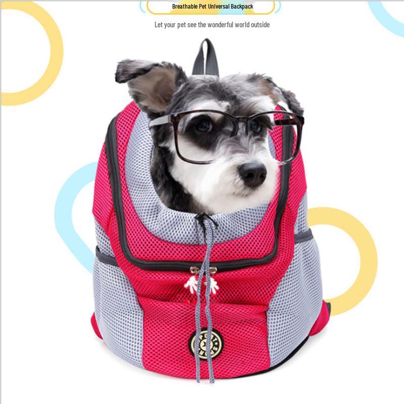Portable Breathable Pet Backpack for Dogs & Cats - Travel Chest Bag