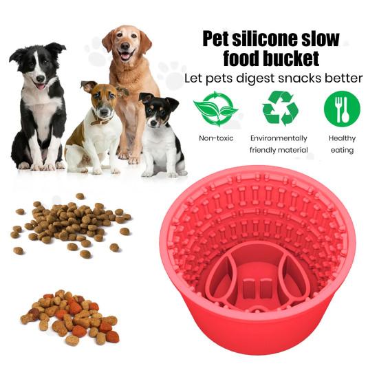 Dog Slow Feeder Lick Bowl Silicone Dog Licking Mat Treat Dispenser Anti-Choking