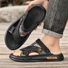 Ethnic Style Men's Summer Sandals High Quality Open Toe Sandals For Men Platform Slippers Black Beach Shoes Men Sandalias Hombre