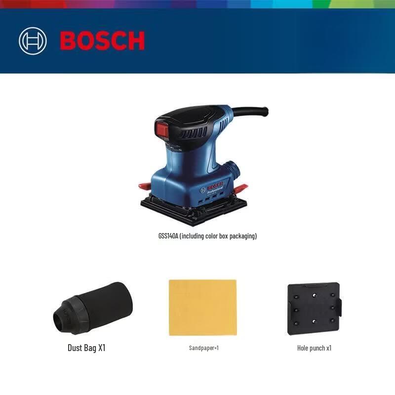 Bosch GSS 140 A Professional Orbital Sander CN plug (adapter included)