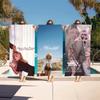 Zanger S-Sabrina C-Carpenter Handdoek Sport Sneldrogend Reis Kampeeruitrusting Zandbestendig Zacht Licht Groot Strandlaken