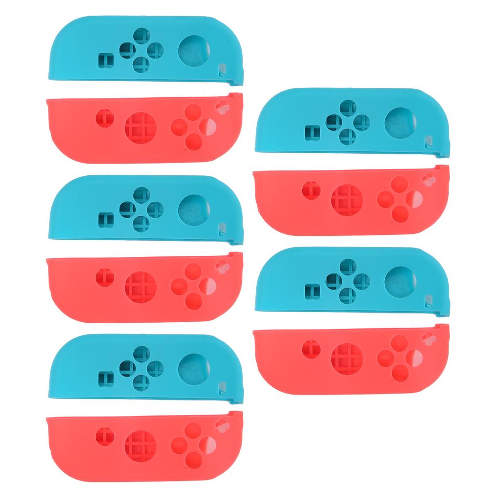 5 Sets Silicone Gamepad Cover Strong Protection Game Machine Accessory for NS SwitchRed Blue