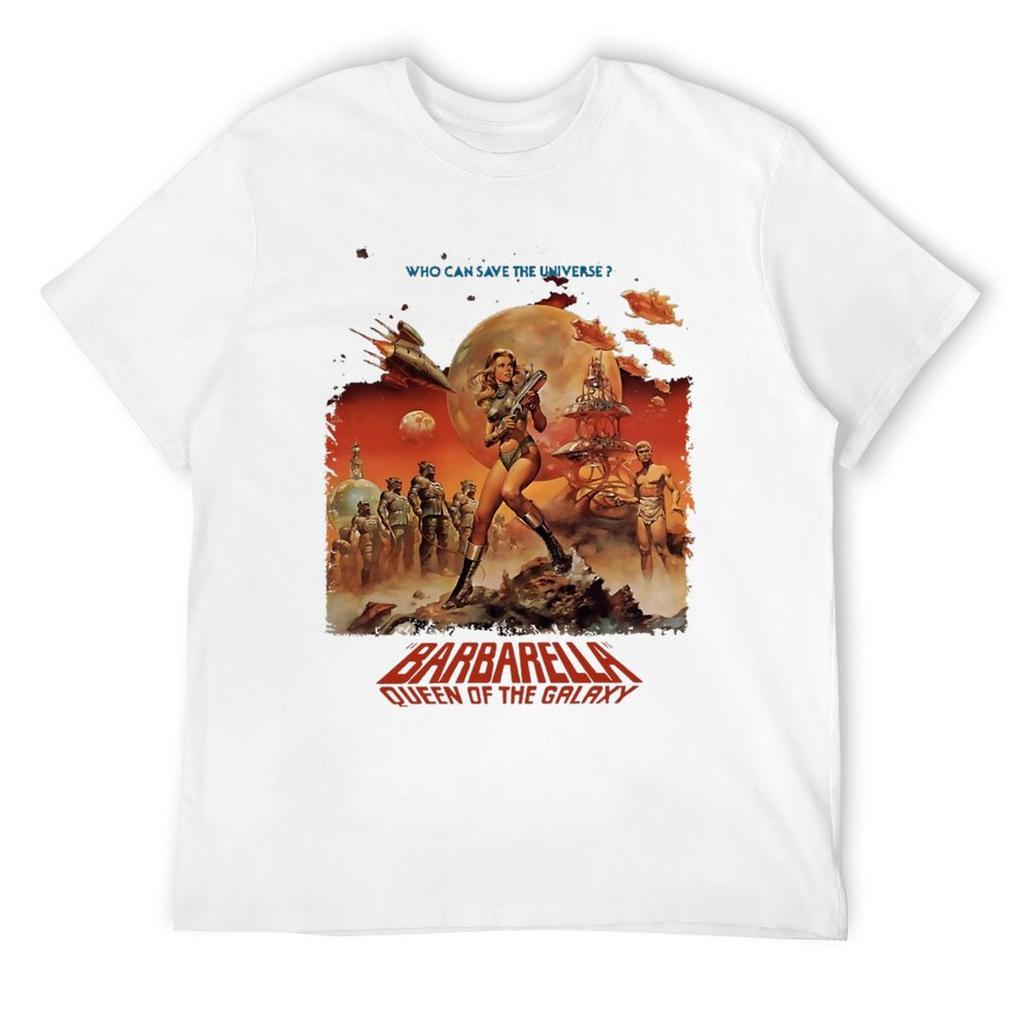 Barbarella The Queen of the Galaxy T-Shirt Anime Figures Blue Archive Sweat Man T Shirt Men Clothing