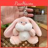 Plush Rabbit Sweet Keychain Colorful Cartoon Animal Stuffed Toy For Backpacks