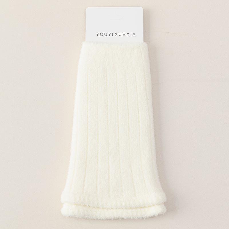 Women's Autumn & Winter Wool Leg Warmers - Slimming Japanese Style Y2K Calf Socks, Cold-Proof & Versatile
