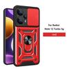 For Xiaomi Poco F5 Case Poco F5 Cover Poco F5 Magnetic Ring Holder Armor Phone Case Slide Camera Protect Back Cover