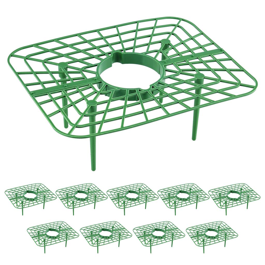 Square Strawberry Support with 4 Legs Strawberry Growing Rack for Pots Backyard Garden Plant Maintenance
