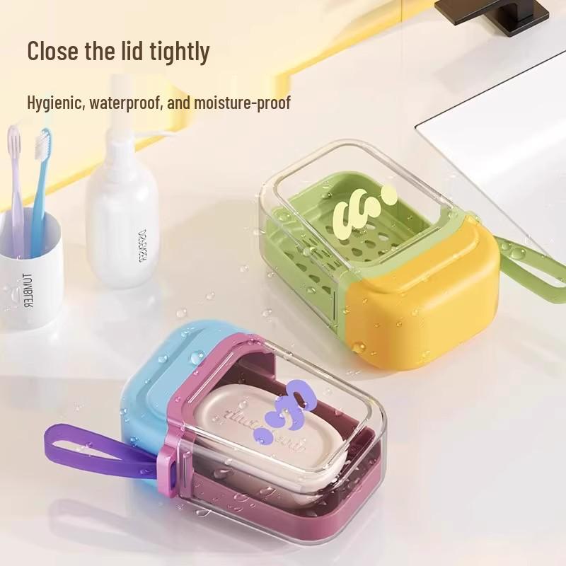 Travel Soap Box: Compact, Portable with Double-Layer Drainage and Advanced Sealing - Newcomer Discount 5 Yuan
