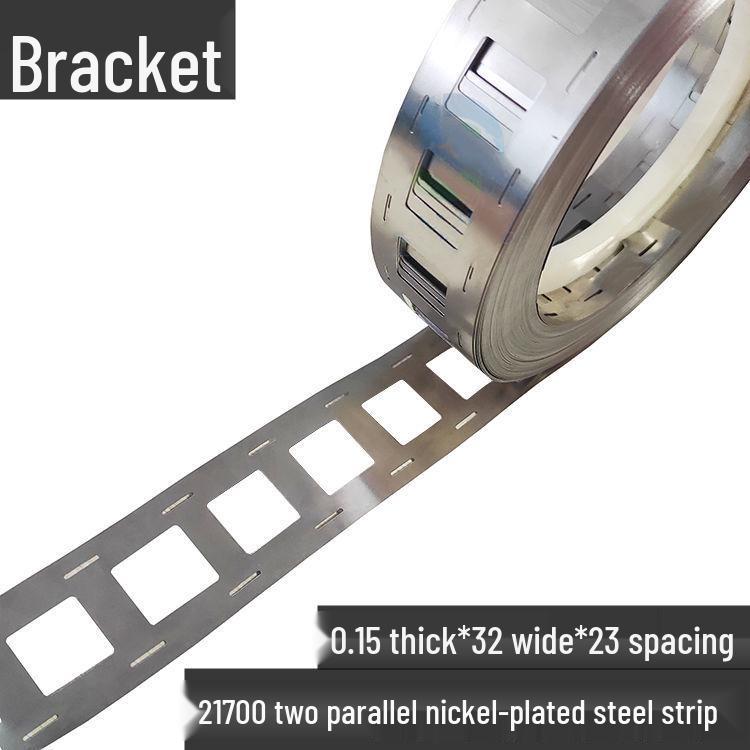 21700 Lithium Battery Connector: Double Section Nickel-Plated Steel Strip for Parallel Spot Welding