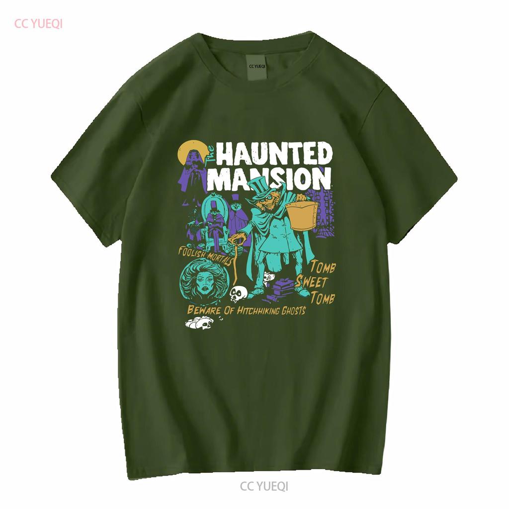 Vintage The Haunted Mansion Ghosts Halloween Spooky Season T Shirt Size S 5XL long or short sleeves vintage Washed fashion
