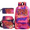 "¡VAMOS ESPAÑA" Spain Themed 3Pc Backpack Set Boy Girl Student Fashion Mini Crossbody Bag and Pencil Case Suit Unisex Mochilas