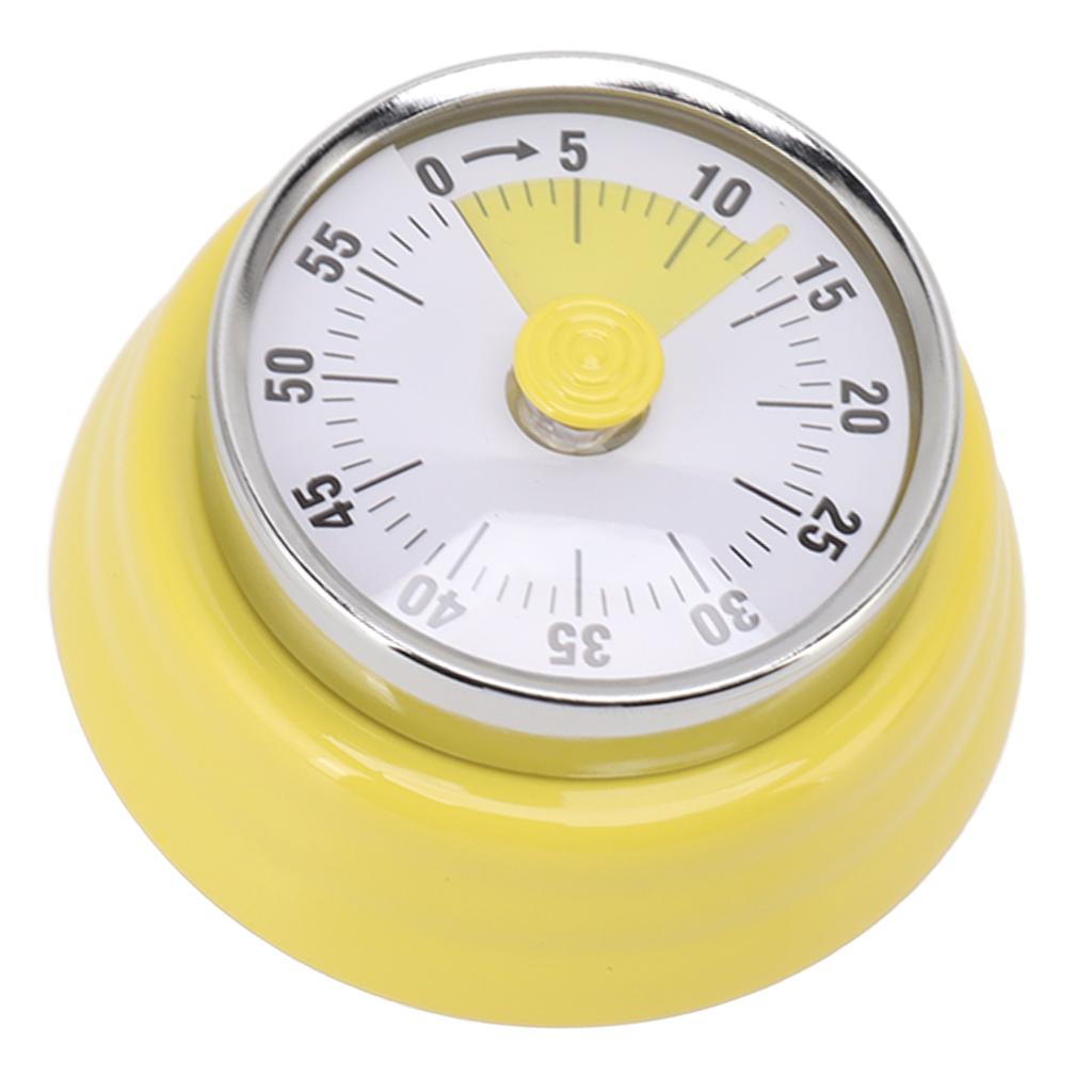 Mechanical Countdown Timer with Visual Display Dial Stainless Steel Timer for Learning Office Pale