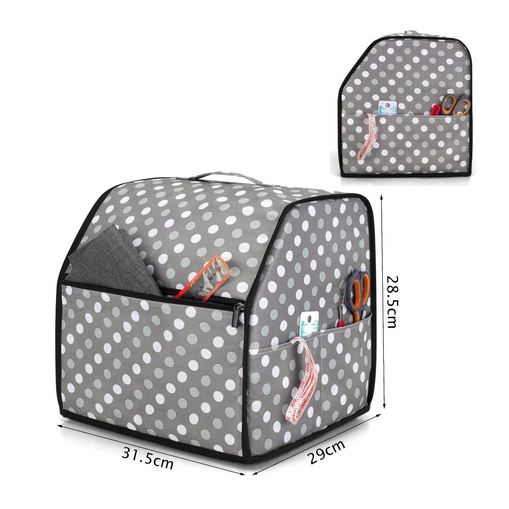 Soft Lined Overlock Machine Protective Cover Protective Case for Singer/Brother Tool Organization