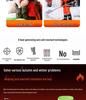 Smart Heated Reflective Vest for Outdoor Winter Warmth and Cold Protection