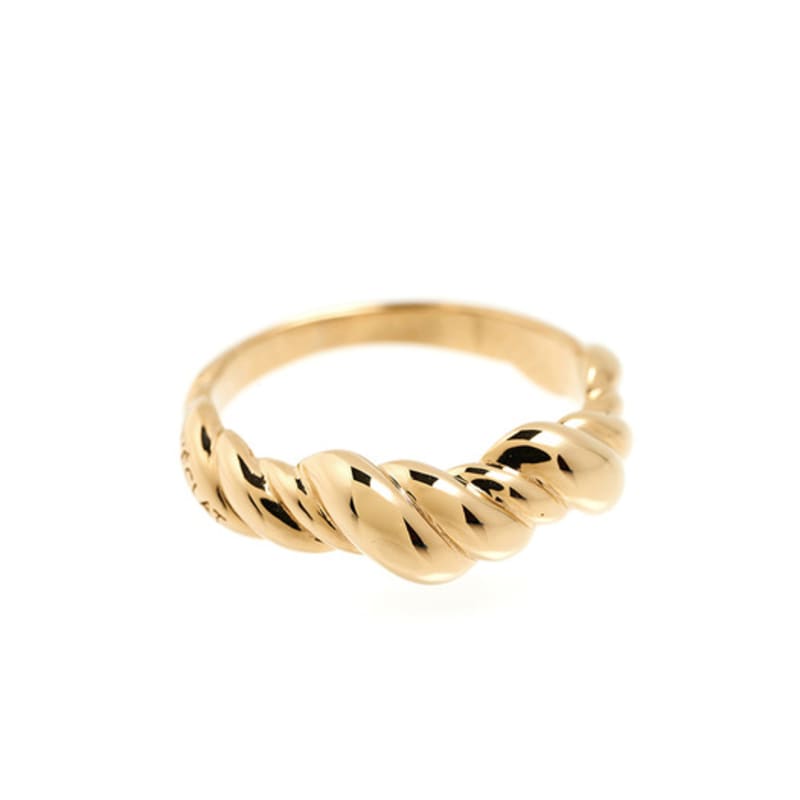 LECLAT 3LAYERS TWIST RING SILVER/VERMEIL