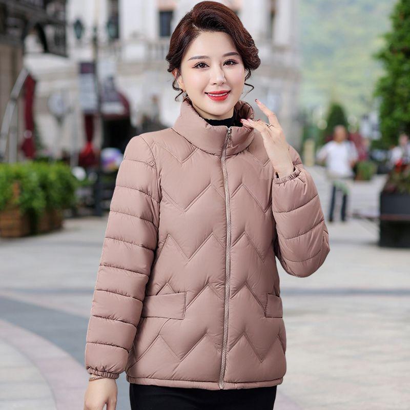 

2026 New Plus-size Autumn Winter Solid Color Fashion Women Warm Zipper Coat Loose Casual Tide Jacket Down 3XL-6XL 3XL хаки