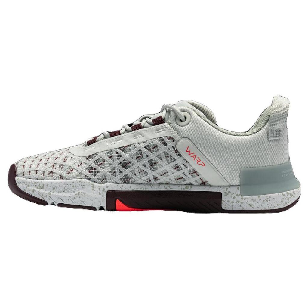 Under Armour TriBase Reign 5 White Clay Deep Red Men Sneakers Beta 3026021-302