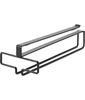 Yamazaki Hanging Shelf W11×D26×H7cm Black Wine Glass Hanger No Drilling Kitchen Tower 2463