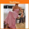 Stylish Striped Sleeveless Dress With Backless Design For Teens And Young Women