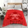 Feans E-Evisu Throw Flannel Throw Blanket: Soft Kid-Friendly Warm Anti-Static All Season Washable Couch Bed Home