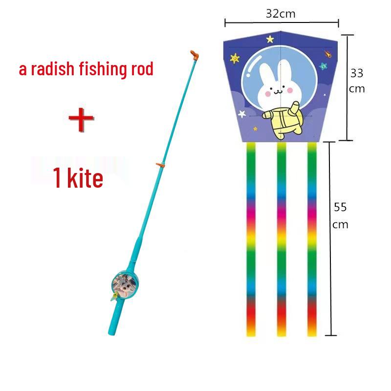 Weifang Traditional Handmade Fishing Rod Kite: Easy-to-Fly Outdoor Parent-Child Fun Kite for Adults & Children