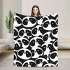 Cute Panda Blankets Velvet Summer Air Conditioning Animal Cartoon Multi-function Warm Throw Blankets for Bed Bedroom Rug Piece