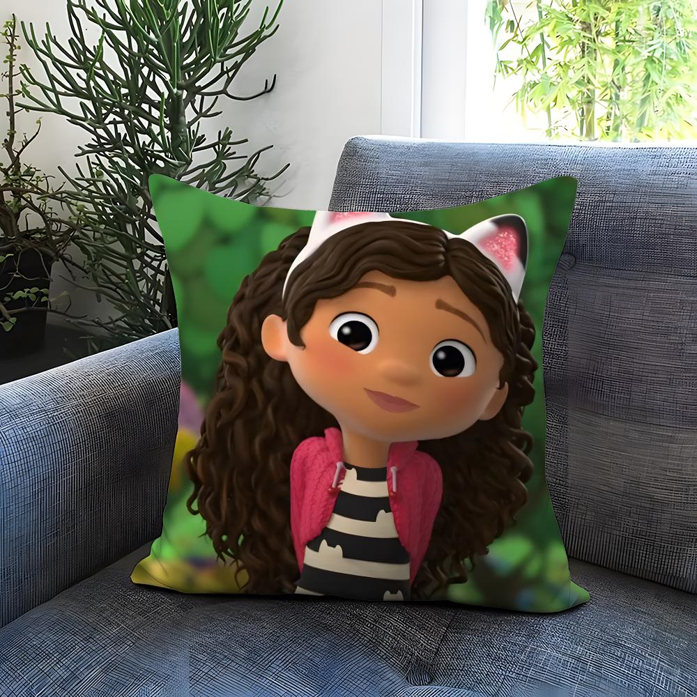 G-Gabbys D-Dollhouse Cushion Cover Comfortable Reversible Pillow Cover Ideal for Car Sofa Bedroom & Beyond