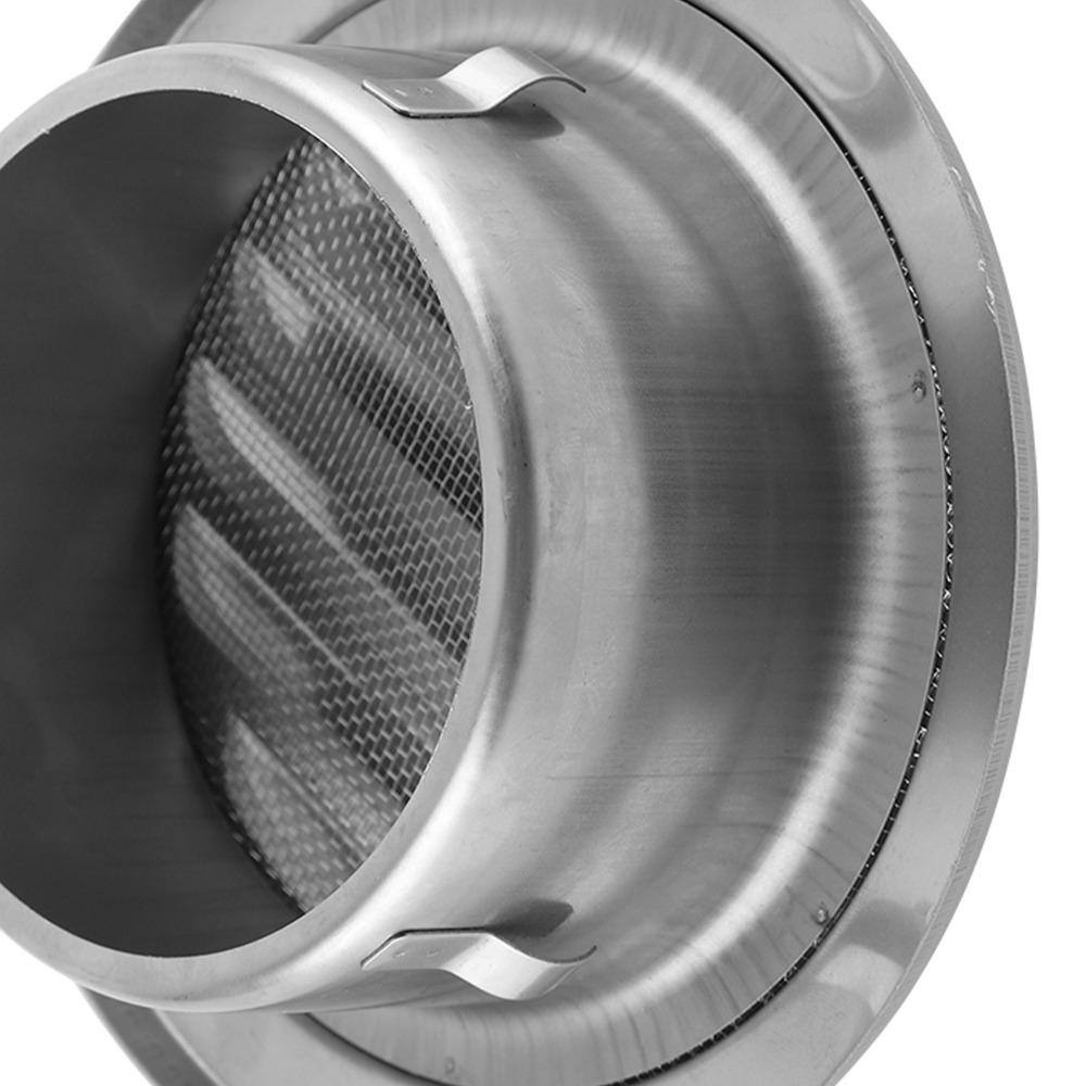 Round Air Vent Silver Exhaust Grill Cap Modern Ventilation Cover  Garage